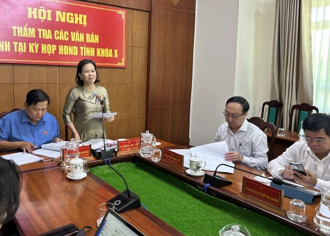 Ban Kinh tế - Ngân sách HĐND tỉnh thẩm tra các văn bản trình Kỳ họp thứ 21