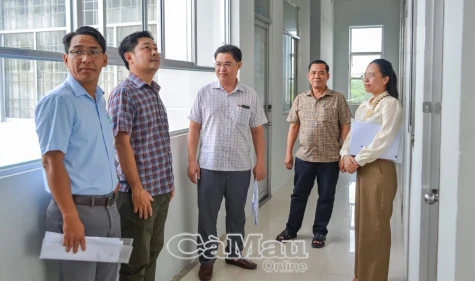 Tiếp tục kiểm tra trụ sở làm việc các xã sau sắp xếp