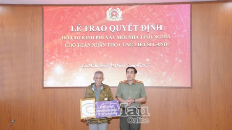 Mái ấm nghĩa tình cho thân nhân liệt sĩ CAND
