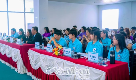 Sinh viên Hàn Quốc giao lưu, hỗ trợ CNTT tại Trường Đại học Bạc Liêu.