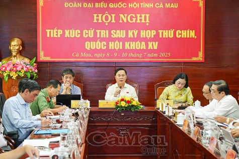 Cử tri Cà Mau bày tỏ tâm tư, kỳ vọng qua kết nối trực tuyến với đại biểu Quốc hội