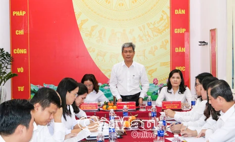 Toà án Nhân dân tỉnh kiểm tra tình hình hoạt động các tòa án khu vực