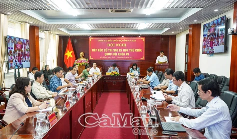 Đoàn ĐBQH hoàn thành 5 buổi tiếp xúc cử tri trực tuyến sau Kỳ họp thứ Chín