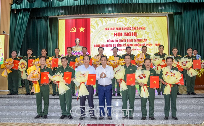 Đồng chí Nguyễn Hồ Hải, Bí thư Tỉnh uỷ giữ chức Bí thư Đảng uỷ Quân sự tỉnh Cà Mau, nhiệm kỳ 2025-2030