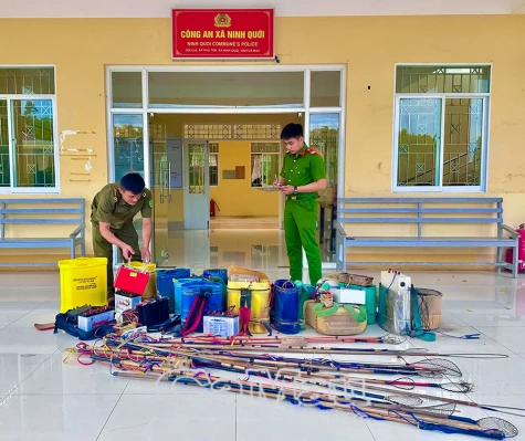 Không sử dụng, tàng trữ, tiếp tay đánh bắt thuỷ sản bằng xung điện