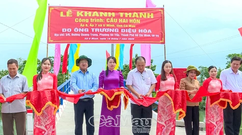 Khánh thành cầu nông thôn tại xã U Minh và Tân Ân