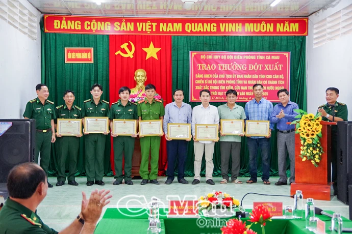 BĐBP Cà Mau sẵn sàng lực lượng, phương tiện cứu hộ, cứu nạn, phòng chống thiên tai
