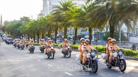 Công an Cà Mau ra quân cao điểm tấn công, trấn áp tội phạm