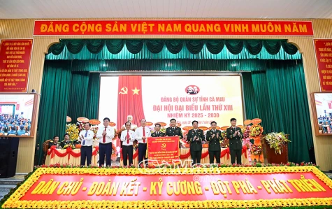 Đại hội Đại biểu Đảng bộ Quân sự tỉnh Cà Mau, nhiệm kỳ 2025-2030 thành công tốt đẹp