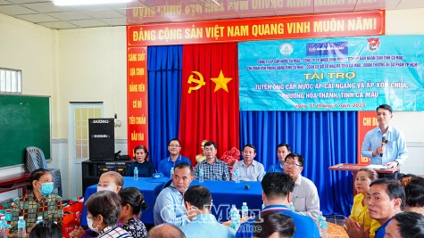 Khởi công công trình cấp nước sạch cho người dân phường Hòa Thành
