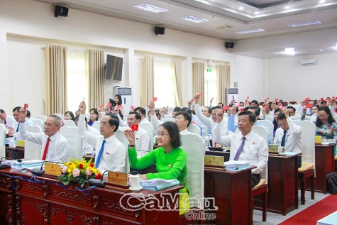 HĐND tỉnh Cà Mau thông qua 12 nghị quyết quan trọng tại kỳ họp chuyên đề