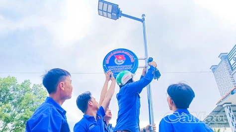 Thiết thực công trình tuổi trẻ chào mừng Đại hội Đảng các cấp