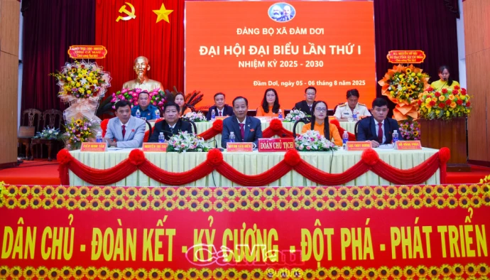 Đại hội đại biểu Đảng bộ xã Đầm Dơi lần thứ I, nhiệm kỳ 2025 - 2030