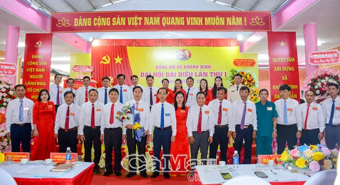 Đồng chí Nguyễn Quốc Tiến giữ chức Bí thư Đảng uỷ xã Khánh Bình, nhiệm kỳ 2025-2030