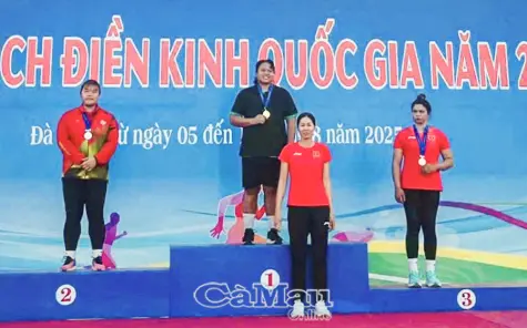 Điền kinh Cà Mau góp mặt trong bảng vàng thành tích quốc gia