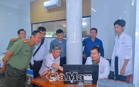 Thẩm định thành công bệnh án điện tử tại Bệnh viện Công an tỉnh Cà Mau