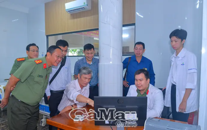 Thẩm định thành công bệnh án điện tử tại Bệnh viện Công an tỉnh Cà Mau