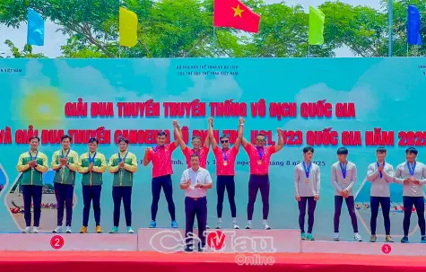 Giải Đua thuyền Canoeing vô địch trẻ U21 và U23 quốc gia năm 2025: Cà Mau đoạt 20 huy chương