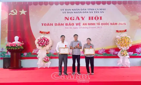 Phát huy sức mạnh toàn dân trong bảo vệ an ninh Tổ quốc ở xã Tân Ân