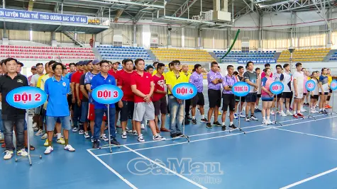 Hơn 100 vận động viên tham gia Hội thao chào mừng 80 năm Cách mạng Tháng Tám và Quốc khánh 2/9