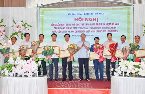 Cà Mau tổng kết hoạt động thể dục thể thao kỷ niệm 80 năm Quốc khánh