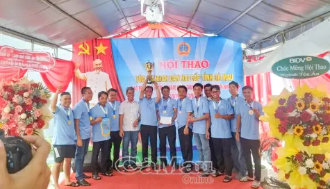 Hội thao TAND tỉnh chào mừng 80 năm Ngày Truyền thống