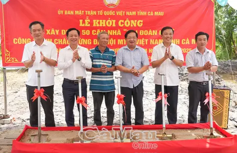 Khởi công xây dựng 50 căn nhà “Đại đoàn kết”
