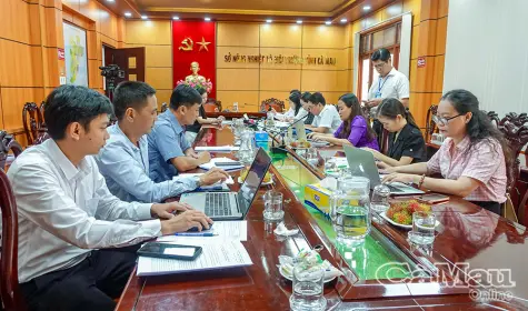 Đoàn kiểm tra công tác cải cách hành chính tại Sở Nông nghiệp và Môi trường