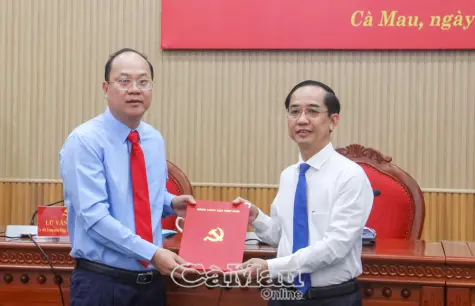 Ban Bí thư chuẩn y đồng chí Hồ Thanh Thuỷ giữ chức Phó Bí thư Tỉnh uỷ Cà Mau