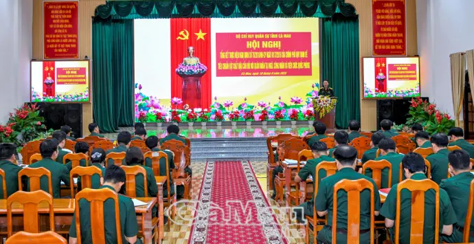 Bộ Chỉ huy Quân sự tỉnh Cà Mau tổng kết thực hiện Nghị định 76 của Chính phủ