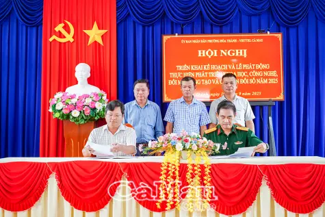 Hoà Thành thí điểm chuyển đổi số tại Khóm 7 và khóm Cái Nai