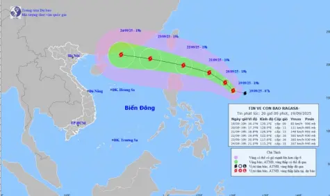 Xuất hiện siêu bão số 9 Ragasa hình thành trên biển Đông
