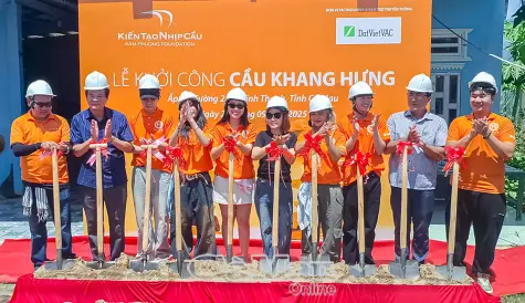 Khởi công cầu Khang Hưng tại xã Vĩnh Thanh      