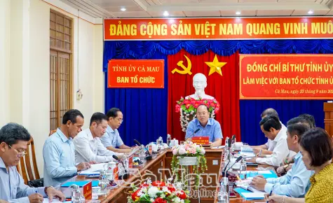 Công tác xây dựng, tổ chức Đảng phải tiên phong, đi đầu