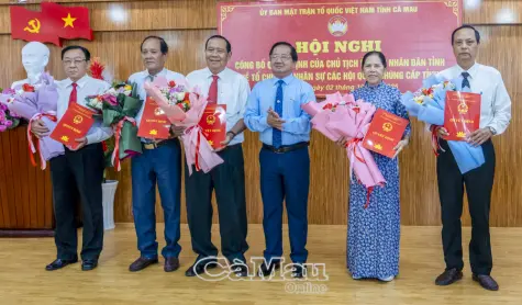 Công bố quyết định về tổ chức và nhân sự các Hội quần chúng