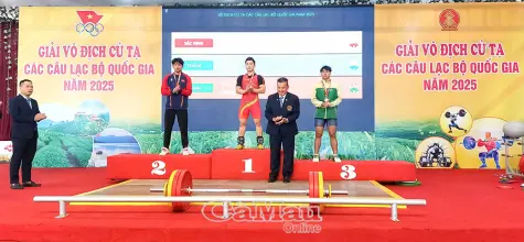 Cử tạ Cà Mau giành 6 huy chương quốc gia