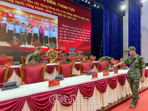 Lực lượng công binh rà soát, bảo đảm an toàn tuyệt đối Đại hội đại biểu Đảng bộ tỉnh