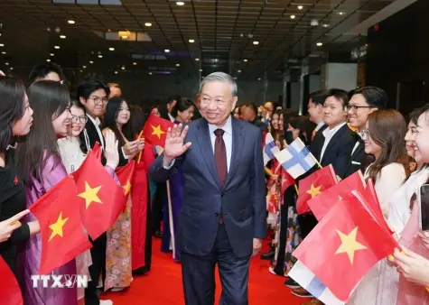 Lễ đón Tổng Bí thư Tô Lâm và Phu nhân thăm chính thức Cộng hòa Phần Lan