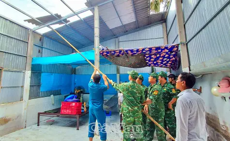 Lốc xoáy gây thiệt hại nhiều tài sản của người dân phường Hiệp Thành