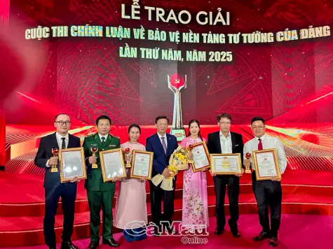 Cà Mau đạt Giải “Tập thể Xuất sắc” Cuộc thi Chính luận bảo vệ nền tảng tư tưởng của Đảng