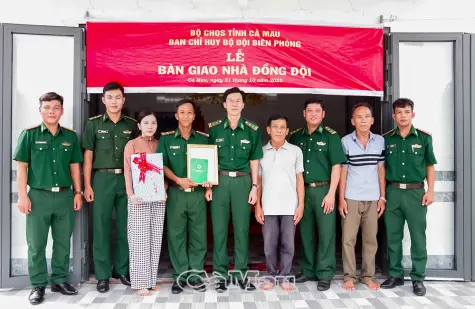 Lan toả nghĩa tình “Nhà đồng đội” nơi tuyến biển Cà Mau