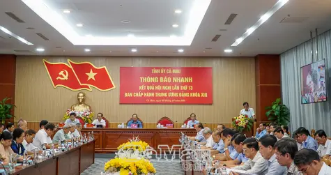 Thông báo kết quả Hội nghị Trung ương 13, khóa XIII