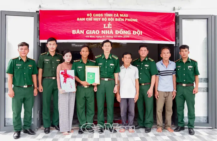 Lan toả nghĩa tình “Nhà đồng đội” nơi tuyến biển Cà Mau