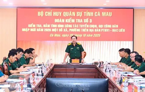 Chủ động, chặt chẽ trong tuyển chọn công dân nhập ngũ 2026