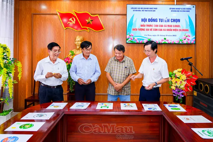 Tuyển chọn từ 168 tác phẩm Logo, Biểu tượng và Slogan tiêu biểu Ngày hội Cua Cà Mau 2025
