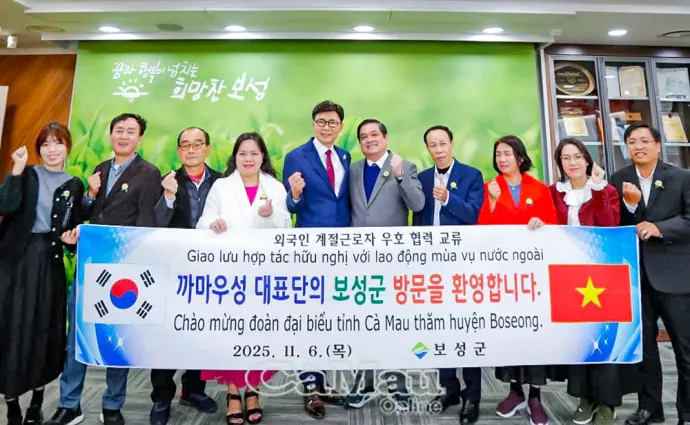 Cà Mau mở rộng hợp tác đưa lao động thời vụ sang Hàn Quốc