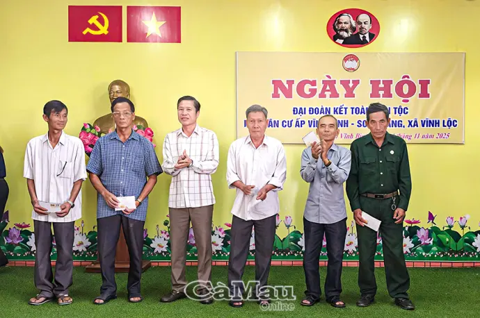 Rộn ràng Ngày hội Đại đoàn kết tại liên ấp Vĩnh Bình - Sơn Trắng