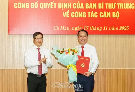 Đồng chí Lữ Quang Ngời giữ chức Phó Bí thư Tỉnh uỷ Cà Mau