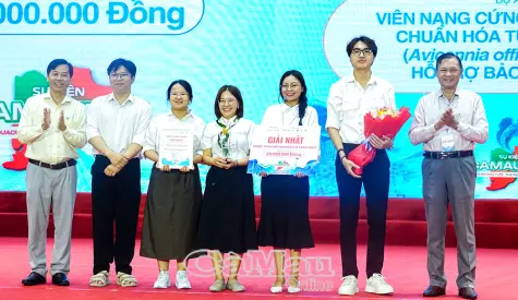 Dự án “Viên nang cứng chứa cao chuẩn hoá từ lá mắm hỗ trợ bảo vệ gan” đạt giải Nhất Cuộc thi Khởi nghiệp Cà Mau 2025