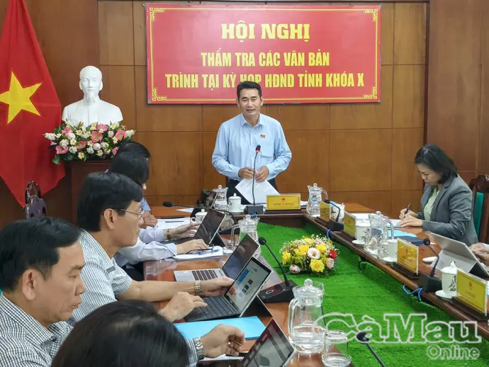 Thẩm tra các văn bản trình Kỳ họp thứ 6, HĐND tỉnh khóa X